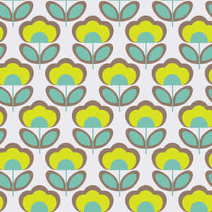1. Feel The Vibes Of The 70s Retro Flower Power Wallpaper