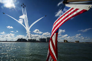 1. Military American Flag Waving In The Wind Wallpaper