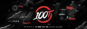 100 Thieves With Gaming Designs Wallpaper