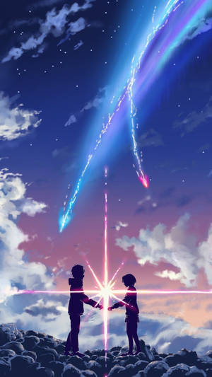 1080p Hd Your Name Mitsuha And Taki Wallpaper