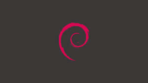 1080p Minimalist Debian Logo Wallpaper