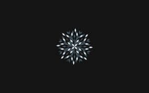 1080p Minimalist Snowflake Wallpaper