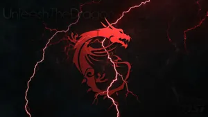 1080p Red Dragon Lightning Wallpaper