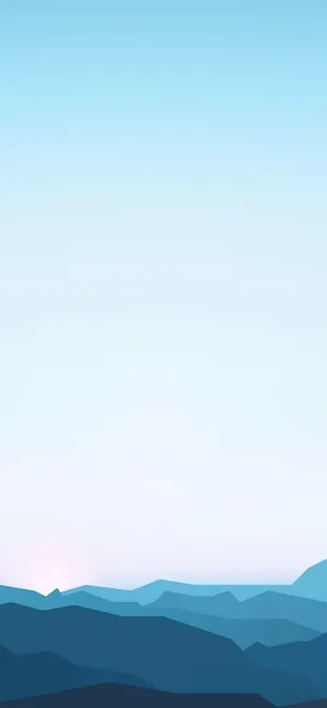 1080x2340 4k Minimal Mountain Geometric Art Wallpaper