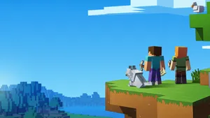 1280x720 Minecraft By The Horizon Wallpaper