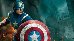 1920 X 1080 Avengers Captain America In Full Costume Wallpaper