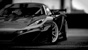 1920 X 1080 Car Black And White Mclaren Wallpaper