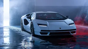 1920 X 1080 Car White Lamborghini Wallpaper