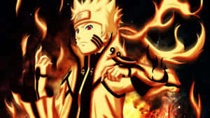 1920 X 1080 Naruto In Flames Wallpaper