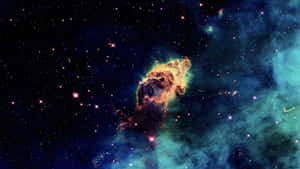 1920 X 1080 Nebula With Galaxy Cloud Wallpaper