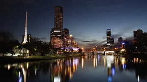 1920 X 1080 Night City Melbourne Wallpaper