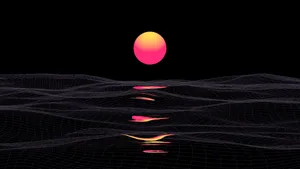 1920x1080 Amoled Sunset Sea Wallpaper