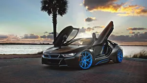 1920x1080 Bmw I8 Convertible Scissor Doors Wallpaper