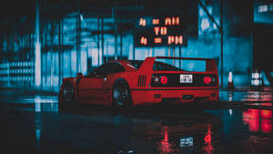 1920x1080 Ferrari F40 Rear View Wallpaper