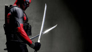 1920x1080 Full Hd Deadpool Holding Swords Wallpaper