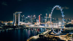 1920x1080 Hd Singapore Skyline Wallpaper