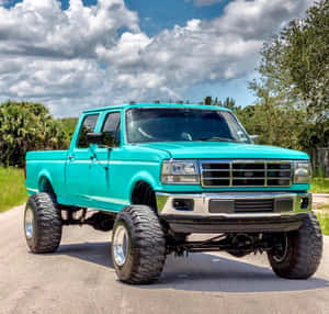 1995 Ford F-250 Powerstroke Pickup Truck Wallpaper