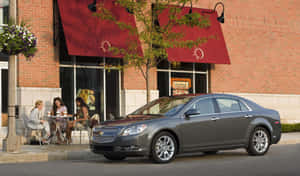 2009 Grey Chevy Malibu Wallpaper