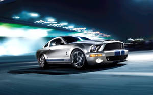 2009 Silver Shelby Mustang Hd Wallpaper