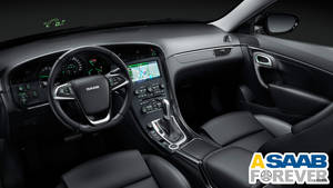 2011 Saab 9-5 Black Interior Wallpaper