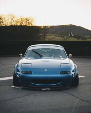 2016 Blue Mazda Mx 5 Miata Front Angle Shot Wallpaper