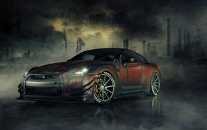 2017 Nissan Gtr Car On The Dark Wallpaper