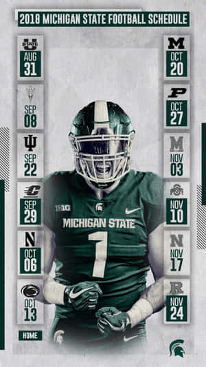 2018 Michigan State Spartans Football Schedule Wallpaper