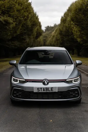2021 Silver Volkswagen Golf Gti Front Wallpaper