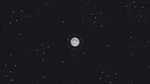 2048x1152 Aesthetic Minimalist Moon And Stars Wallpaper