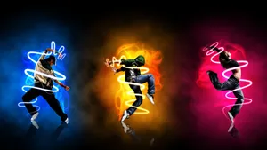 2048x1152 Neon Dance Wallpaper