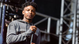 21 Savage In America Festival Wallpaper