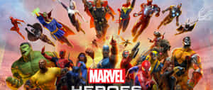 2560 X 1080 Marvel Super Heroes Collection Wallpaper
