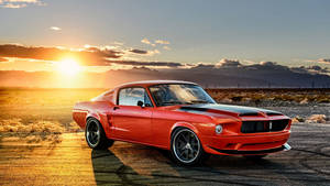 2560 X 1440 Car Red 1968 Ford Mustang Wallpaper