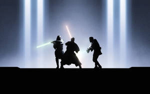 2560x1600 Star Wars Fighting Jedis Wallpaper