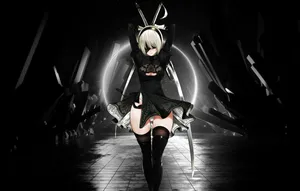 2b Black Anime Wallpaper