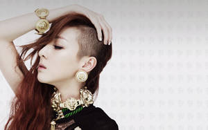 2ne1 Dara Shaved Head Wallpaper