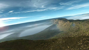 32k Ultra Hd Nature Aerial View Of Mountain Wallpaper