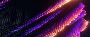 3440x1440 Neon Digital Dot Art Wallpaper