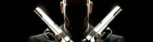 3840 X 1080 Gaming Hitman Poster Wallpaper