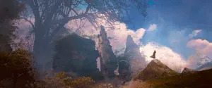3840x1600 Dreamy Girl On The Hill Wallpaper