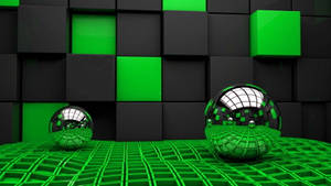 3d Abstract Balls Wallpaper