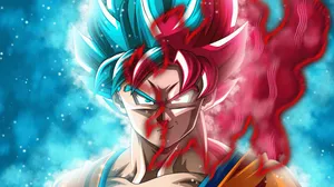 3d Anime Son Goku Diverging In 8k Wallpaper