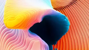 3d Apple Iphone Ribbed Colors Wallpaper
