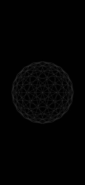 3d Apple Iphone Wireframe Sphere Wallpaper