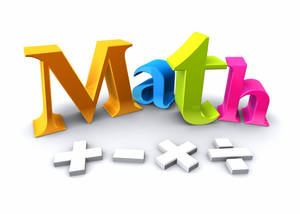 3d Colorful Math Text Illustration Wallpaper