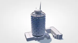 3d Design Of Capital Records Building Wallpaper
