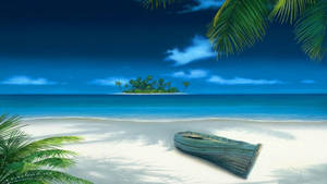 3d Desktop Beautiful Beach White Sand Wallpaper