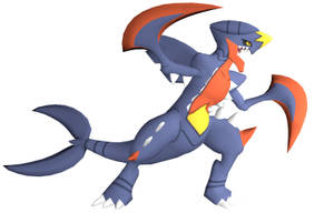 3d Garchomp Digital Art Wallpaper