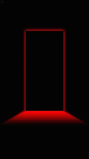 3d Iphone Black Door Wallpaper