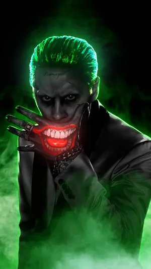 3d Joker Iphone Neon Aesthetic Wallpaper